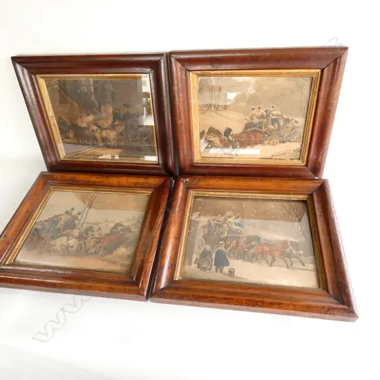 SET OF 4 VICTORIAN COACHING PRINTS