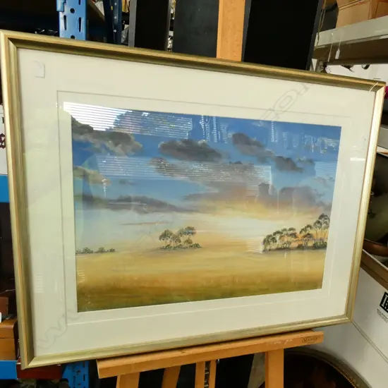 JOHN BIFFIN ‘WHEAT BELT SUNSET’ PASTEL
