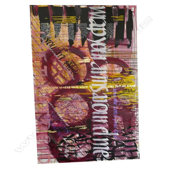 LARGE DECORATIVE MODERN ARTWORK ON CANVAS