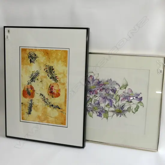 2 FRAMED PRINTS