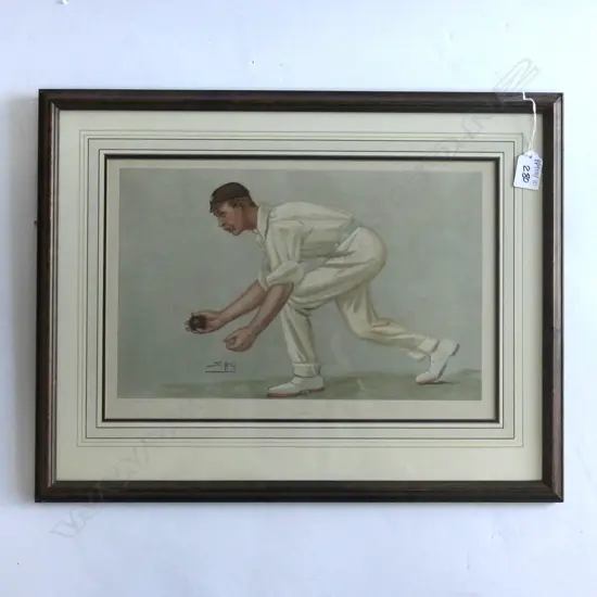 SPY CRICKET LITHOGRAPH 'THE LOBSTER' 370 X 245MM IMAGE