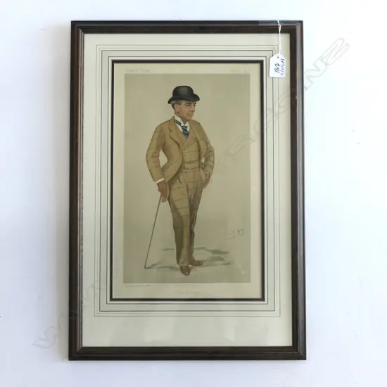 SPY LITHOGRAPH 'SANDOWN PARK' 220 X 350MM IMAGE