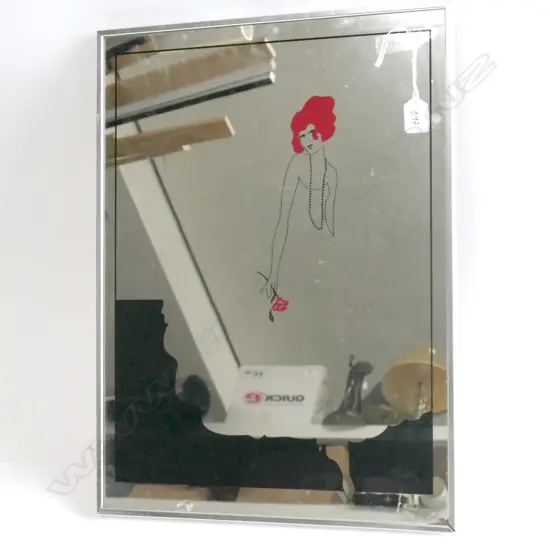 A VINTAGE RETRO MIRROR 545MM