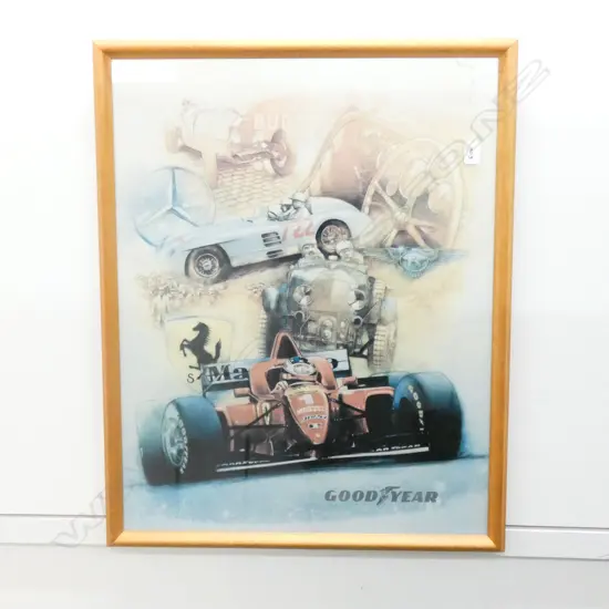 ORIGINAL VINTAGE COLLECTORS GOODYEAR POSTER 750MM