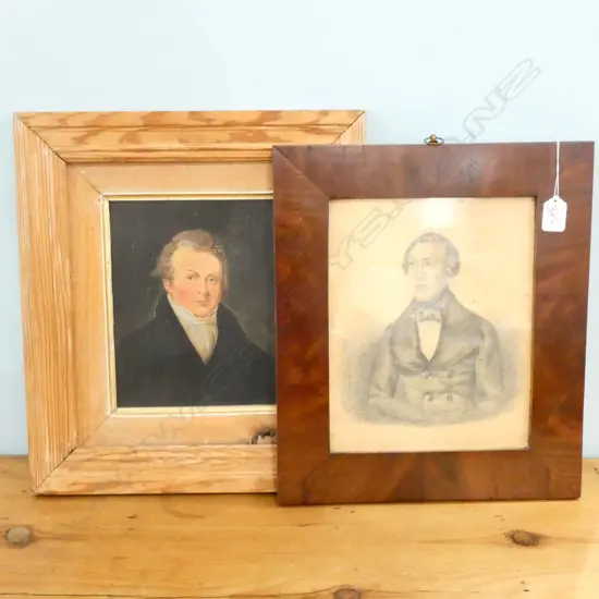 TWO 19THC PORTRAITS