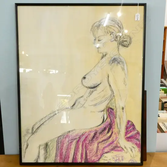 ELIZABETH PACK 'JESS' NUDE OIL STICK ON ACRYLIC