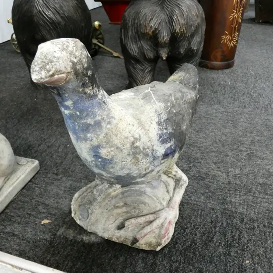CONCRETE GARDEN STATUE OF A PUKEKO