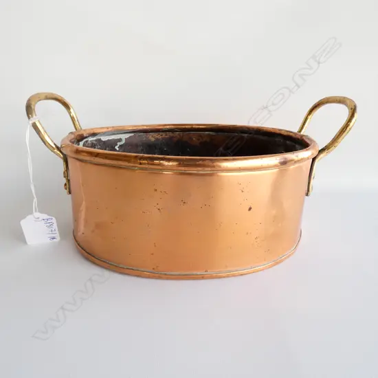 OVAL COPPER POT L. 245MM