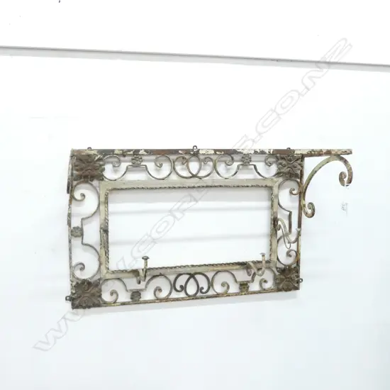 IRON WALL HAT / COAT RACK MIRROR ABSENT W. 650MM