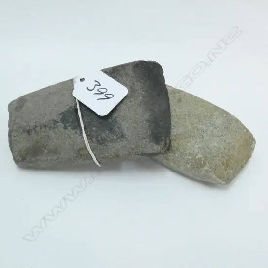 2 PACIFIC STONE ADZES L.12 & 10cm