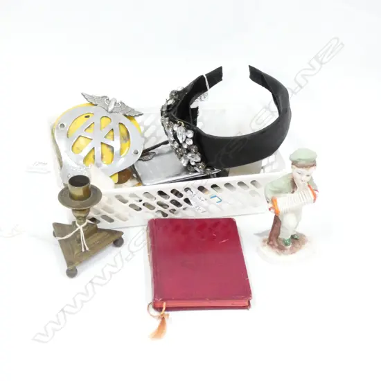 LOT PRAYER BOOK/WHISTLE/CORK SCREW /AA BADGE/ETC