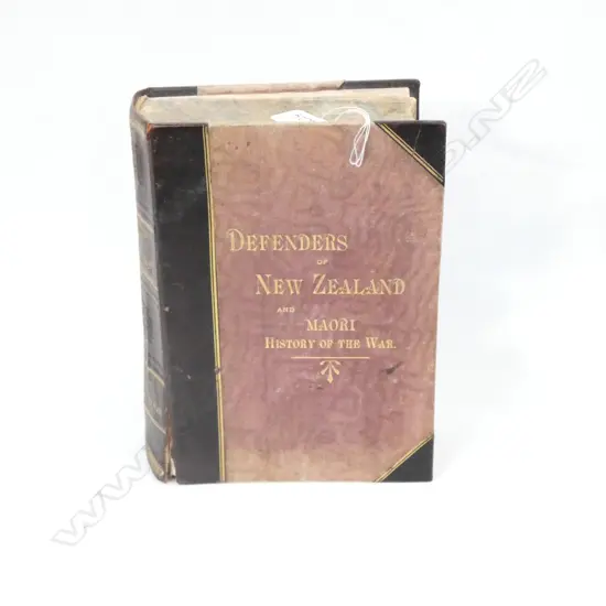 BOOK 'DEFENDERS OF NEW ZEALAND' BY GUDGEON 1887