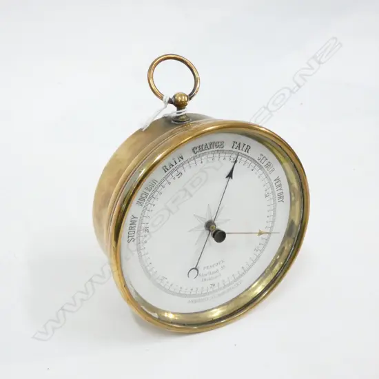 T. PEACOCK AUCKLAND ANEROID BAROMETER 125MM DIA