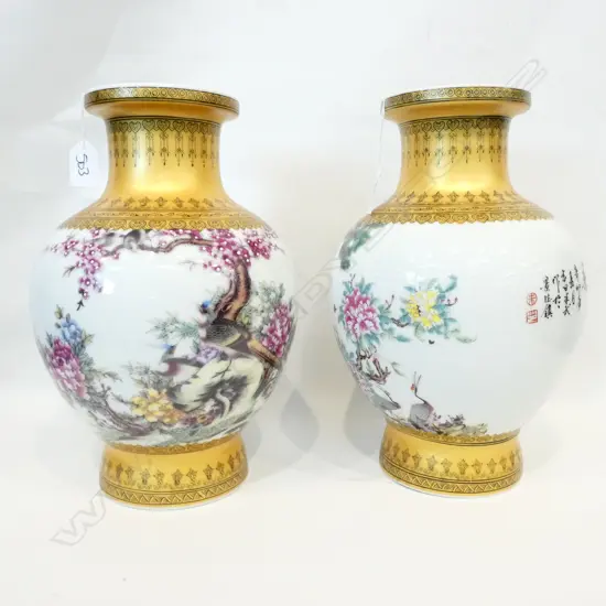 PR CHINESE VASES H. 320MM