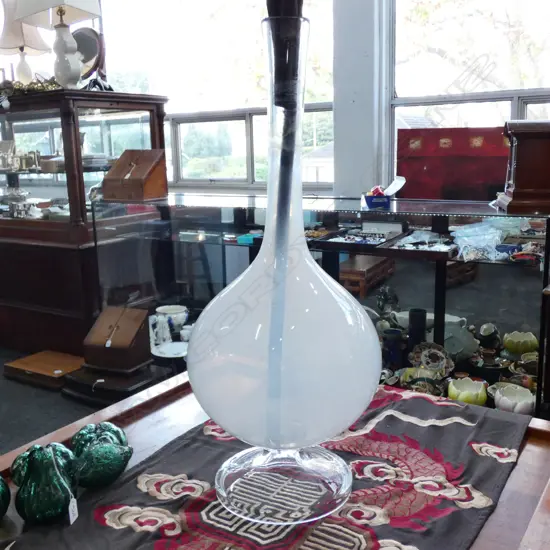 LARGE GLASS VASE H. 740MM