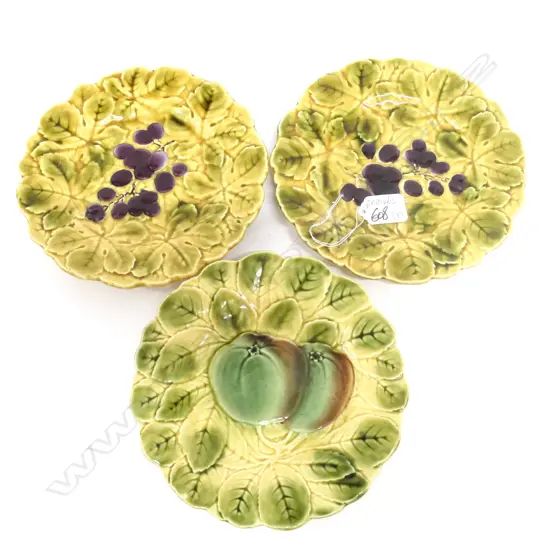 3 SARREGUEMINES PLATES D 190 MM