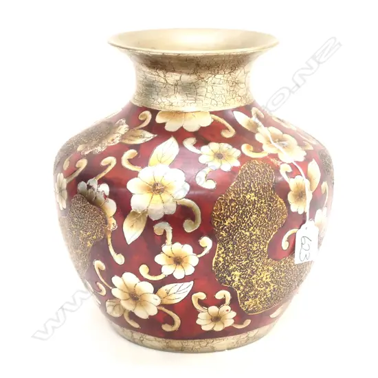 RED CERAMIC VASE H. 270MM