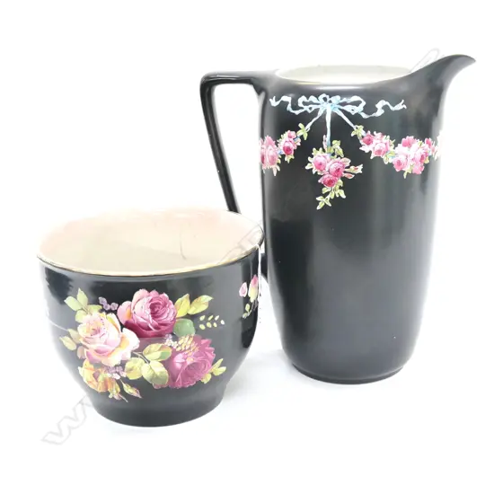 LGE GRIMWADE'S WINTON JUG & JARDINIERE 1920'S