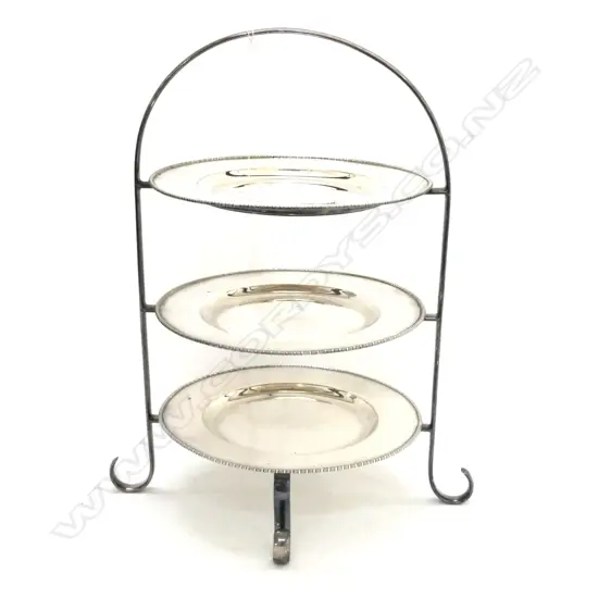 E.P 3 TIER CAKE PLATE H 370 MM