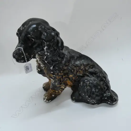 PLASTER SPANIEL? DOG DOOR STOP