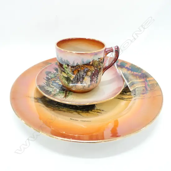 GRIMWADES MAORIWARE CUP & SAUCER + PLATE