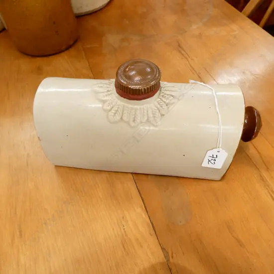 HORTER & SONS LONDON VICT STONEWARE HOT WATER BOTTLE