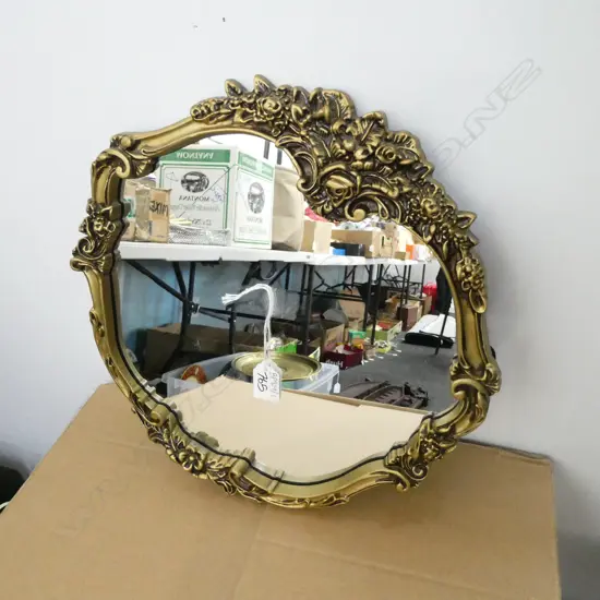 FRAMED MIRROR DIA. 370MM
