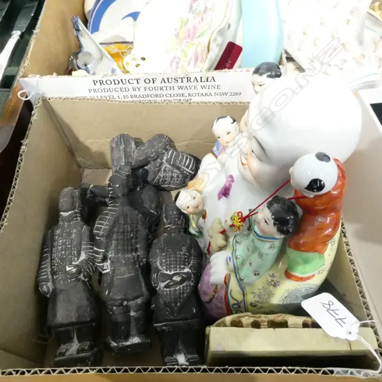 BOX LOT. ASSORT. ORIENTAL ITEMS