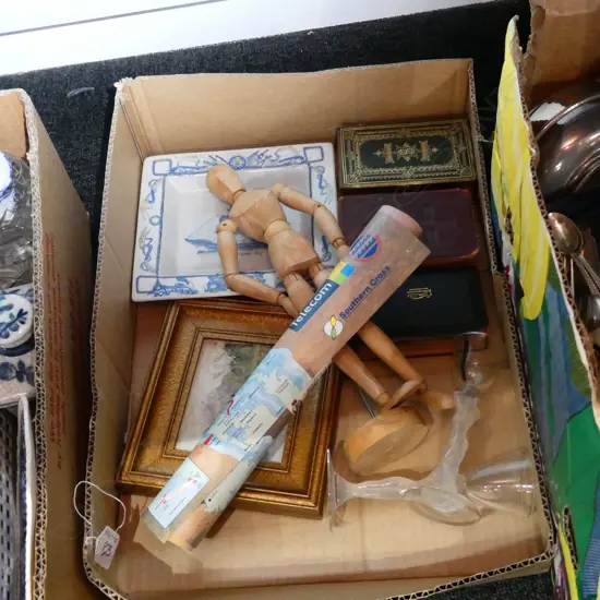 BOX LOT. ASSORT. MISCELLANEOUS ITEMS