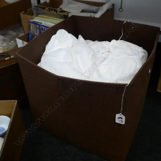 CHRISTENING GOWN & ASST. LINEN