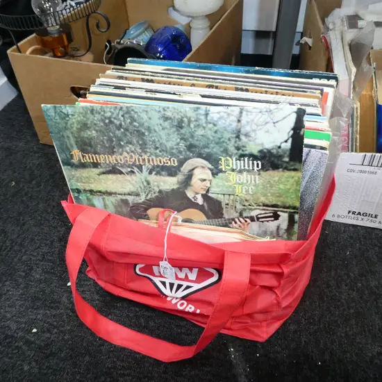 COLLECTION OF RECORDS MOSTLY GUITAR, DIRE STRAITS ETC