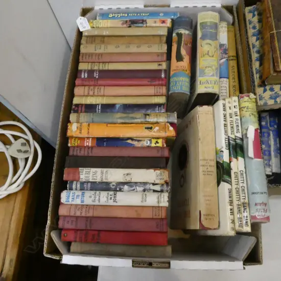 BOX LOT VINTAGE BIGGLES ETC