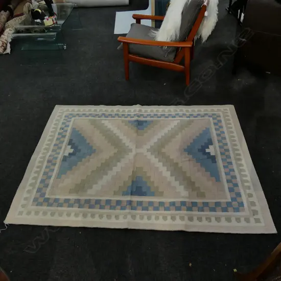 PALE PASTEL KELIM STYLE RUG