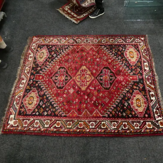 PERSIAN ALL WOOL SHIRAZ RUG 1700X1400mm