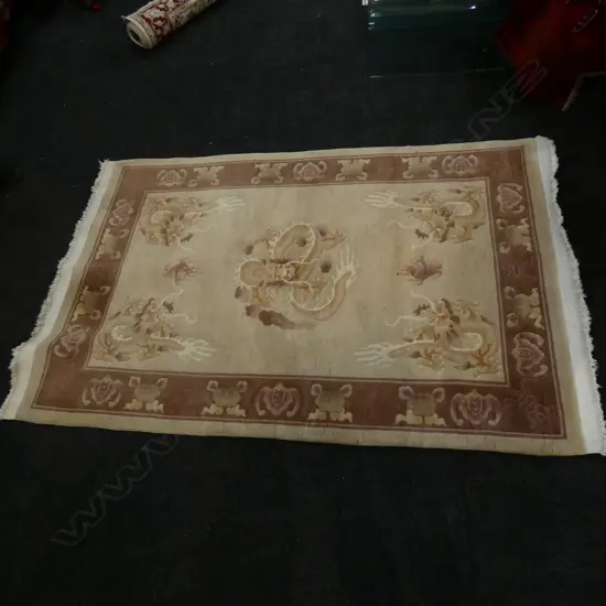 CHINESE SCULPTED PILE RUG