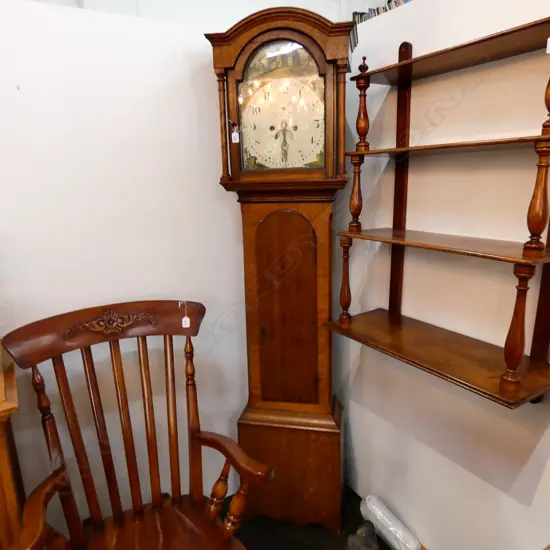 VICT. LONG CASE  CLOCK H 1950 MM