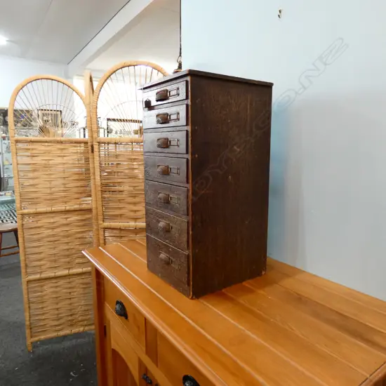 VINTAGE JAPANESE COLLECTORS CHEST 7 DRAWERS H. 600MM