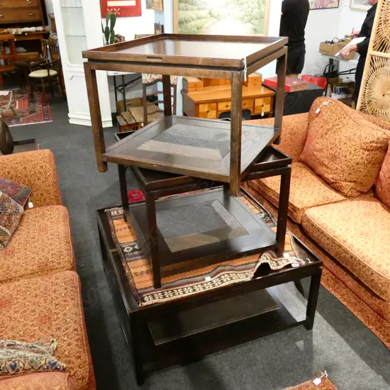 - MATCHING MODERN COFFEE TABLE WITH TWO SIDE TABLES