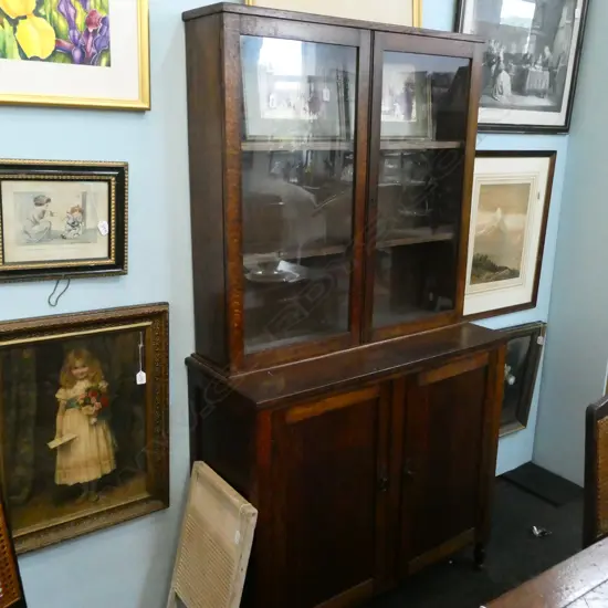 GLAZED CABINET H. 1800MM