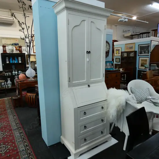 WHITE PAINTED DRESSER H. 2125MM