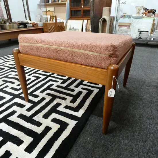 MID CENTURY OTTOMAN H. 450MM