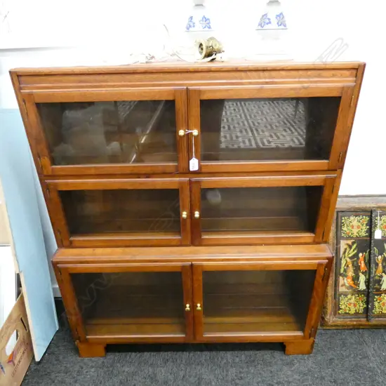 GLAZED BOOKCASE H. 1030MM