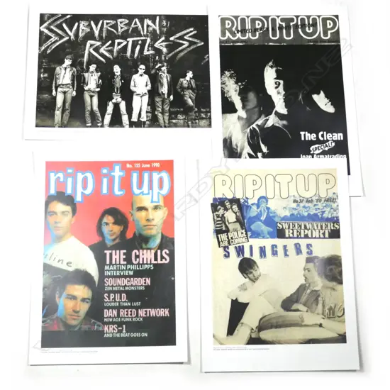 4 UNFRAMED AK MUSEUM VOLUME EXHIBITION RIP IT UP COVERS 600 X 420 MM
