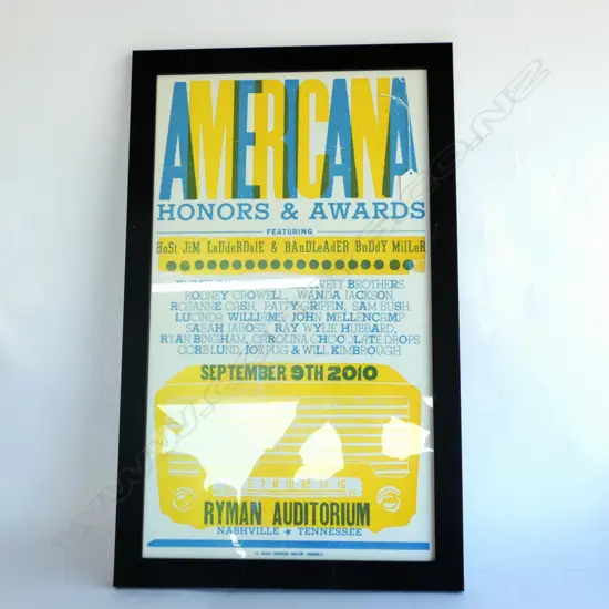 FRAMED POSTER AMERICANA AWARDS 570x320mm