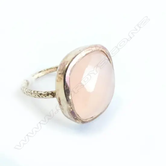 925 ROSE QUARTZ RING 
