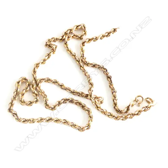 9 CT GOLD CHAIN BROKEN 7.4 GRAMS 