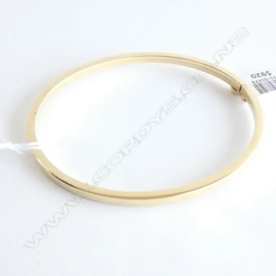 14CT GOLD HINGED BANGLE