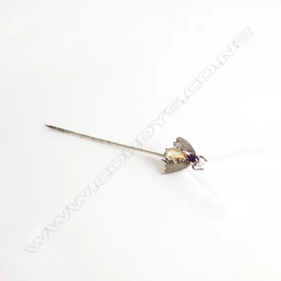 STERLING SILVER FLY PIN