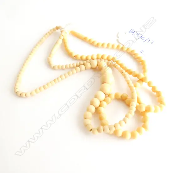 2 IVORY NECKLACES 