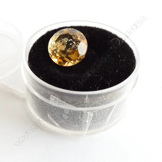 3.09 CT ROUND CITRINE 9MM DIA